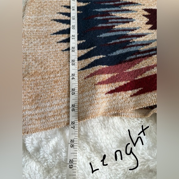 Ann French Aztec Southwestern Print Cardigan pockets, front buttons Sz: Medium - Picture 12 of 12